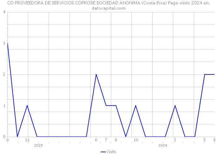 CO PROVEEDORA DE SERVICIOS COPROSE SOCIEDAD ANONIMA (Costa Rica) Page visits 2024 