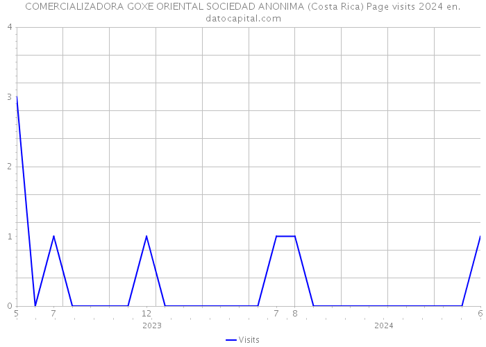 COMERCIALIZADORA GOXE ORIENTAL SOCIEDAD ANONIMA (Costa Rica) Page visits 2024 