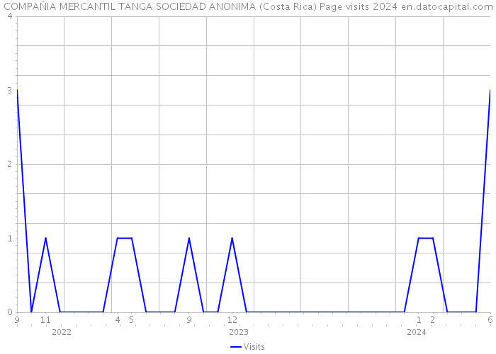 COMPAŃIA MERCANTIL TANGA SOCIEDAD ANONIMA (Costa Rica) Page visits 2024 