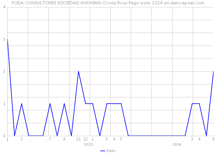 FODA CONSULTORES SOCIEDAD ANONIMA (Costa Rica) Page visits 2024 