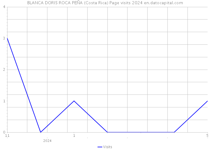 BLANCA DORIS ROCA PEÑA (Costa Rica) Page visits 2024 