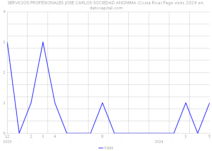 SERVICIOS PROFESIONALES JOSE CARLOS SOCIEDAD ANONIMA (Costa Rica) Page visits 2024 
