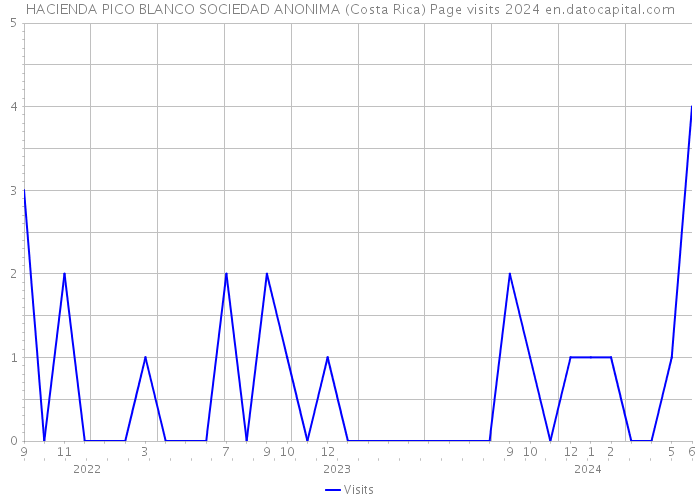 HACIENDA PICO BLANCO SOCIEDAD ANONIMA (Costa Rica) Page visits 2024 