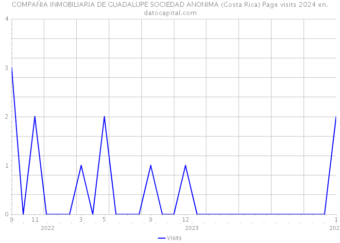 COMPAŃIA INMOBILIARIA DE GUADALUPE SOCIEDAD ANONIMA (Costa Rica) Page visits 2024 