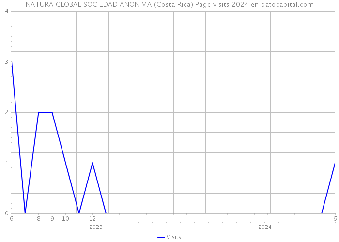 NATURA GLOBAL SOCIEDAD ANONIMA (Costa Rica) Page visits 2024 
