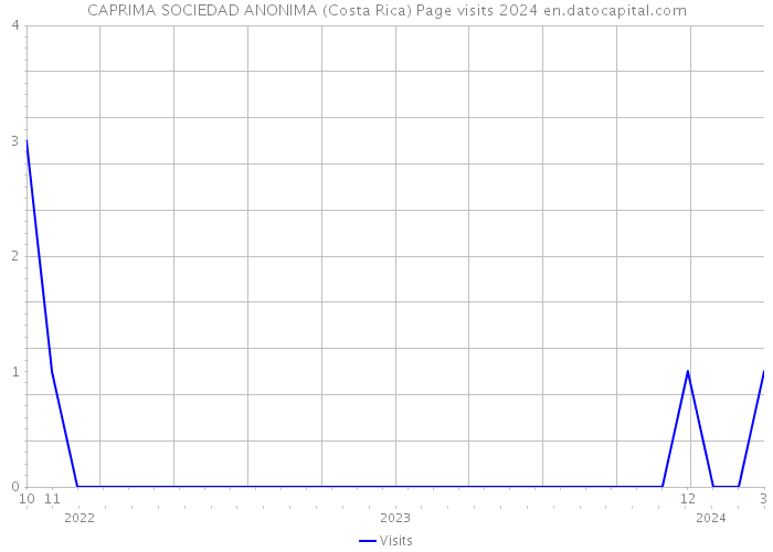 CAPRIMA SOCIEDAD ANONIMA (Costa Rica) Page visits 2024 