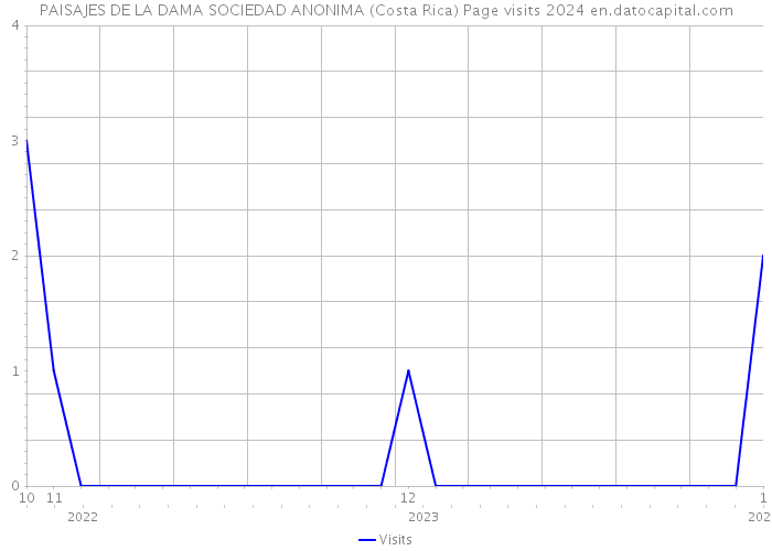 PAISAJES DE LA DAMA SOCIEDAD ANONIMA (Costa Rica) Page visits 2024 