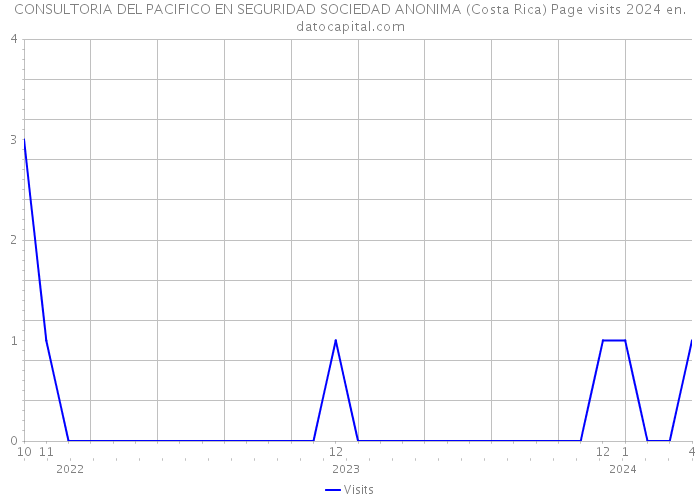 CONSULTORIA DEL PACIFICO EN SEGURIDAD SOCIEDAD ANONIMA (Costa Rica) Page visits 2024 