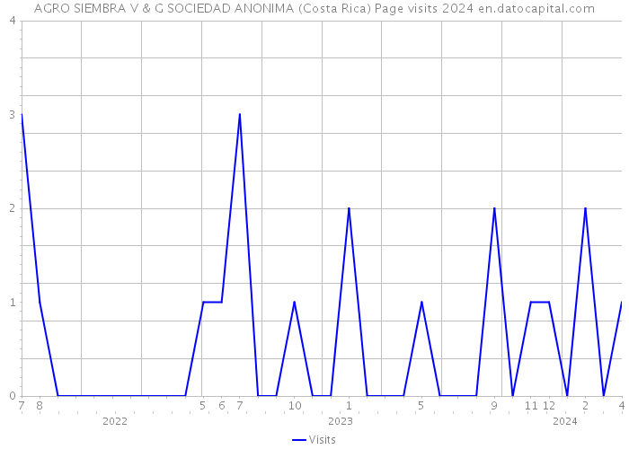 AGRO SIEMBRA V & G SOCIEDAD ANONIMA (Costa Rica) Page visits 2024 