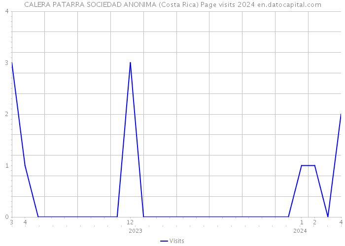 CALERA PATARRA SOCIEDAD ANONIMA (Costa Rica) Page visits 2024 
