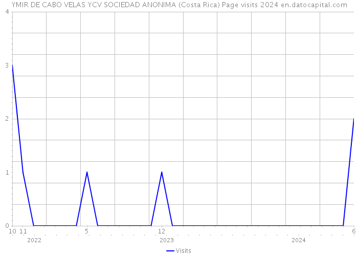 YMIR DE CABO VELAS YCV SOCIEDAD ANONIMA (Costa Rica) Page visits 2024 