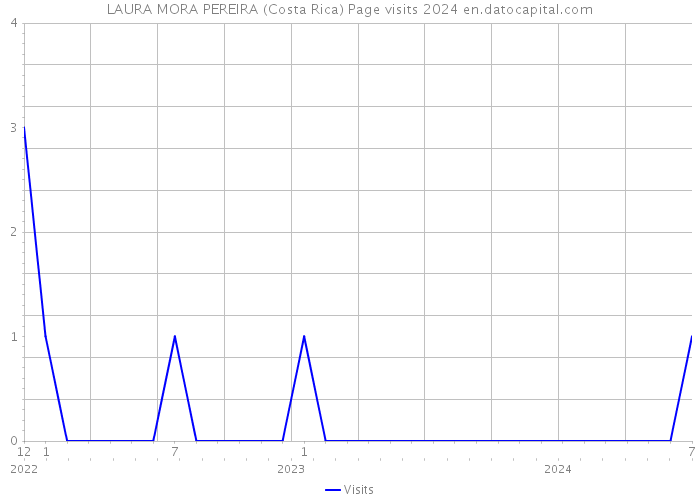 LAURA MORA PEREIRA (Costa Rica) Page visits 2024 