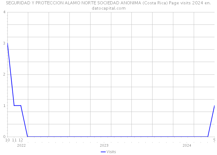 SEGURIDAD Y PROTECCION ALAMO NORTE SOCIEDAD ANONIMA (Costa Rica) Page visits 2024 