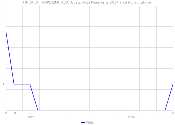 FINCA LA TORRE LIMITADA (Costa Rica) Page visits 2024 