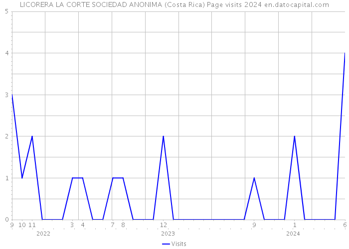 LICORERA LA CORTE SOCIEDAD ANONIMA (Costa Rica) Page visits 2024 