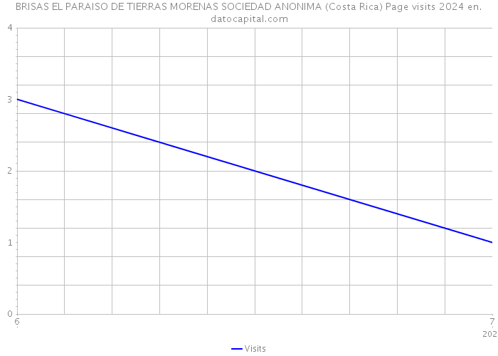 BRISAS EL PARAISO DE TIERRAS MORENAS SOCIEDAD ANONIMA (Costa Rica) Page visits 2024 