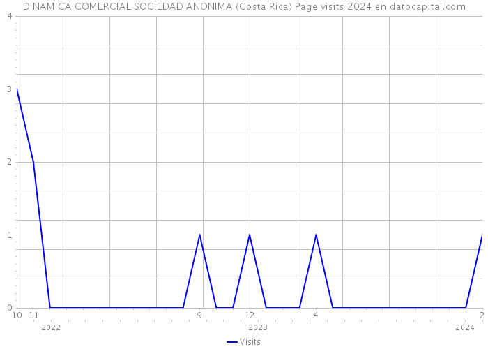 DINAMICA COMERCIAL SOCIEDAD ANONIMA (Costa Rica) Page visits 2024 