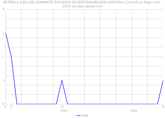ESTRELLA AZUL DEL DIAMANTE SOCIEDAD DE RESPONSABILIDAD LIMITADA (Costa Rica) Page visits 2024 