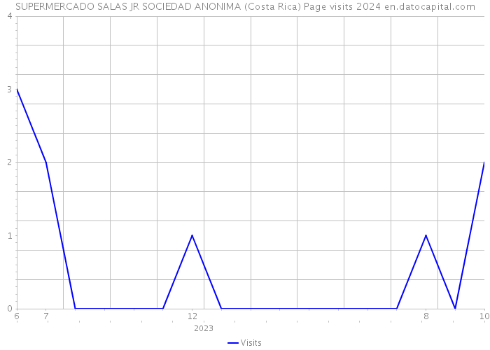 SUPERMERCADO SALAS JR SOCIEDAD ANONIMA (Costa Rica) Page visits 2024 