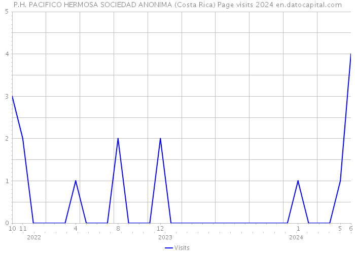 P.H. PACIFICO HERMOSA SOCIEDAD ANONIMA (Costa Rica) Page visits 2024 