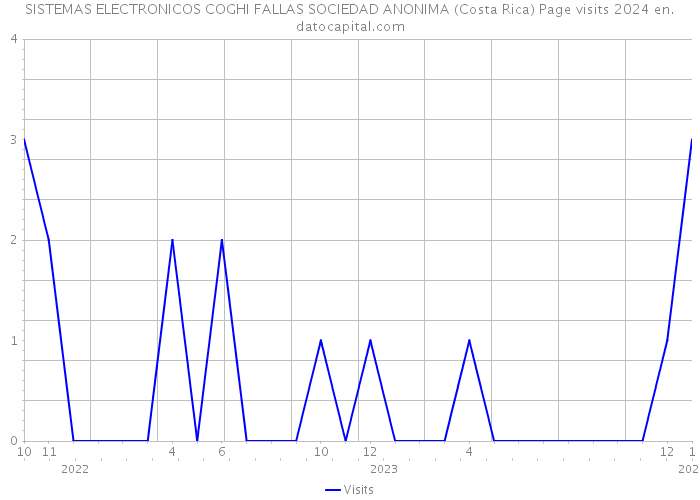 SISTEMAS ELECTRONICOS COGHI FALLAS SOCIEDAD ANONIMA (Costa Rica) Page visits 2024 