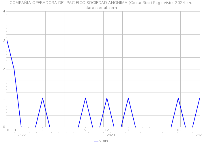 COMPAŃIA OPERADORA DEL PACIFICO SOCIEDAD ANONIMA (Costa Rica) Page visits 2024 
