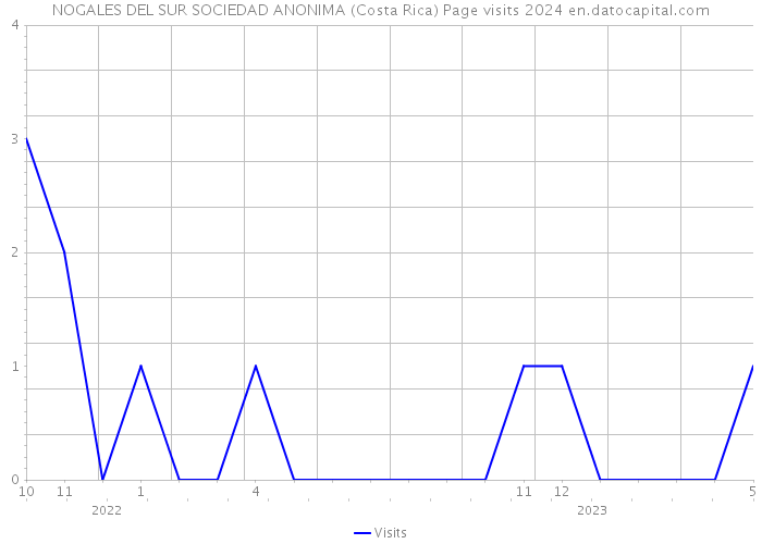 NOGALES DEL SUR SOCIEDAD ANONIMA (Costa Rica) Page visits 2024 