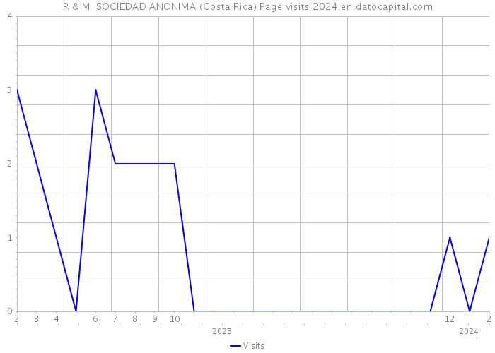 R & M SOCIEDAD ANONIMA (Costa Rica) Page visits 2024 
