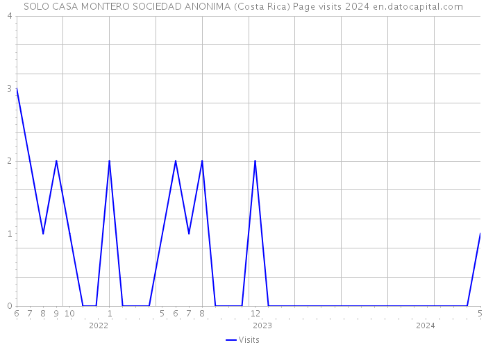SOLO CASA MONTERO SOCIEDAD ANONIMA (Costa Rica) Page visits 2024 