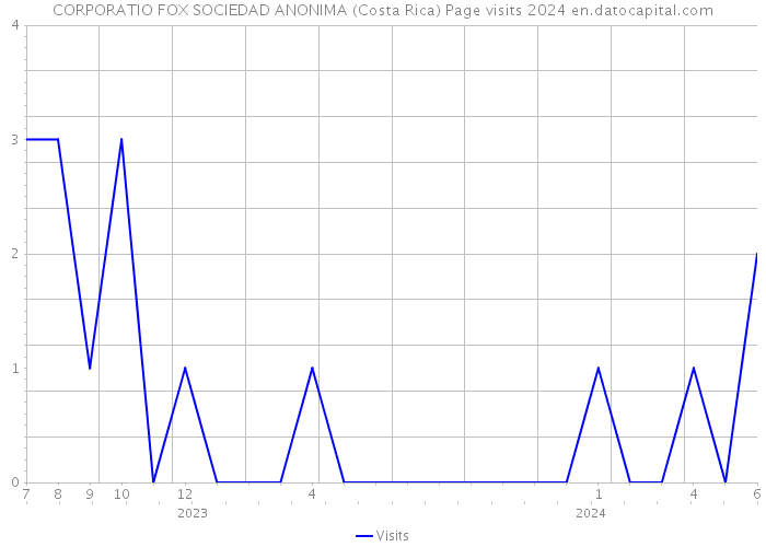 CORPORATIO FOX SOCIEDAD ANONIMA (Costa Rica) Page visits 2024 