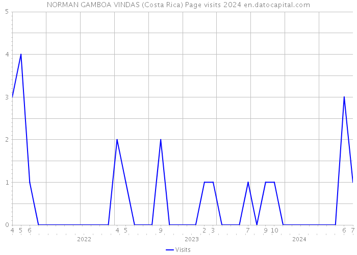 NORMAN GAMBOA VINDAS (Costa Rica) Page visits 2024 