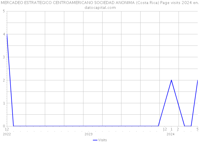 MERCADEO ESTRATEGICO CENTROAMERICANO SOCIEDAD ANONIMA (Costa Rica) Page visits 2024 