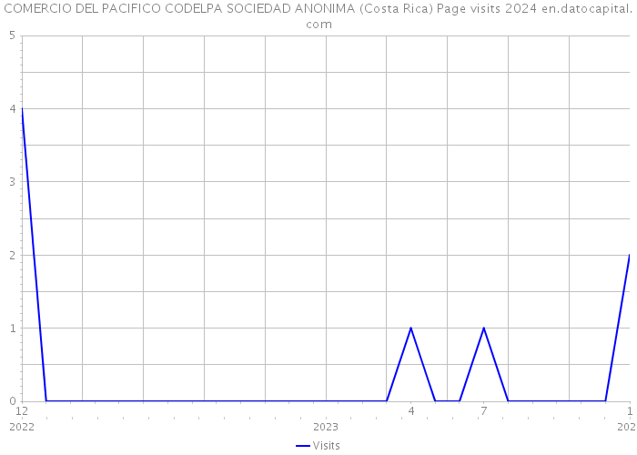 COMERCIO DEL PACIFICO CODELPA SOCIEDAD ANONIMA (Costa Rica) Page visits 2024 