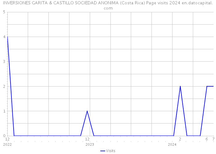 INVERSIONES GARITA & CASTILLO SOCIEDAD ANONIMA (Costa Rica) Page visits 2024 