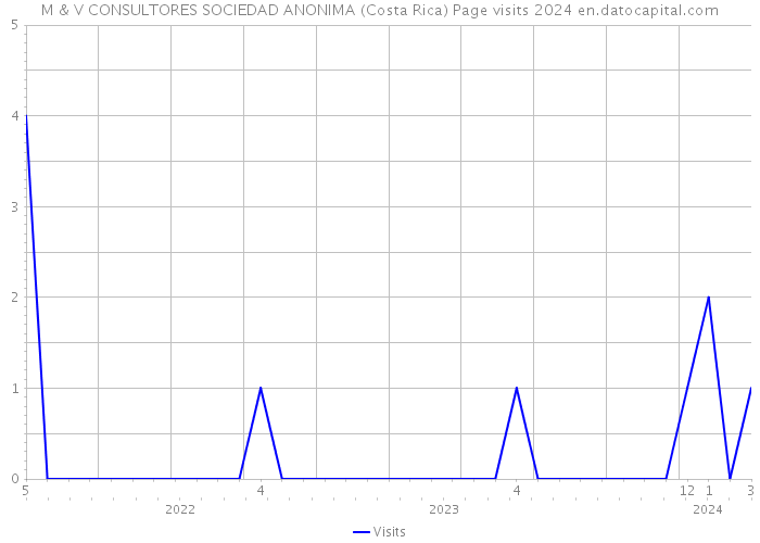 M & V CONSULTORES SOCIEDAD ANONIMA (Costa Rica) Page visits 2024 