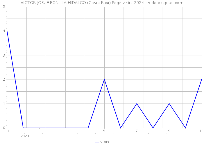VICTOR JOSUE BONILLA HIDALGO (Costa Rica) Page visits 2024 