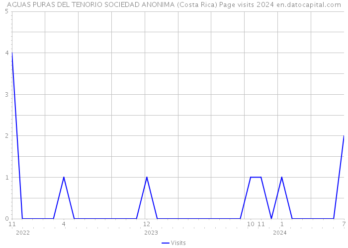 AGUAS PURAS DEL TENORIO SOCIEDAD ANONIMA (Costa Rica) Page visits 2024 