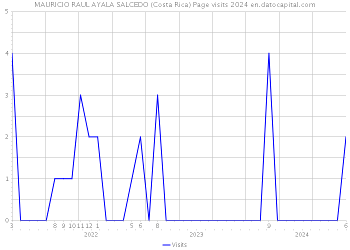 MAURICIO RAUL AYALA SALCEDO (Costa Rica) Page visits 2024 