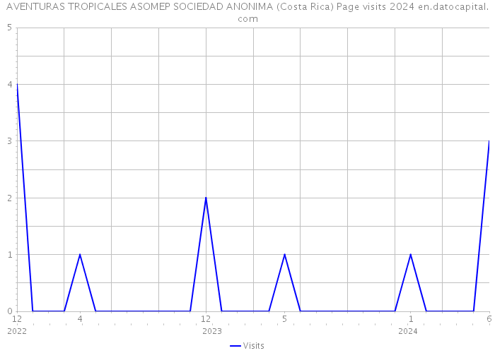 AVENTURAS TROPICALES ASOMEP SOCIEDAD ANONIMA (Costa Rica) Page visits 2024 