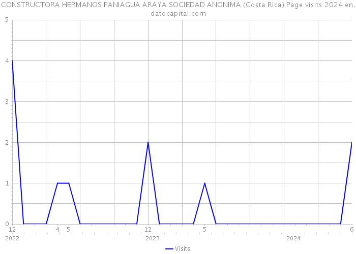 CONSTRUCTORA HERMANOS PANIAGUA ARAYA SOCIEDAD ANONIMA (Costa Rica) Page visits 2024 