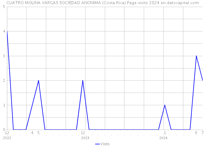 CUATRO MOLINA VARGAS SOCIEDAD ANONIMA (Costa Rica) Page visits 2024 