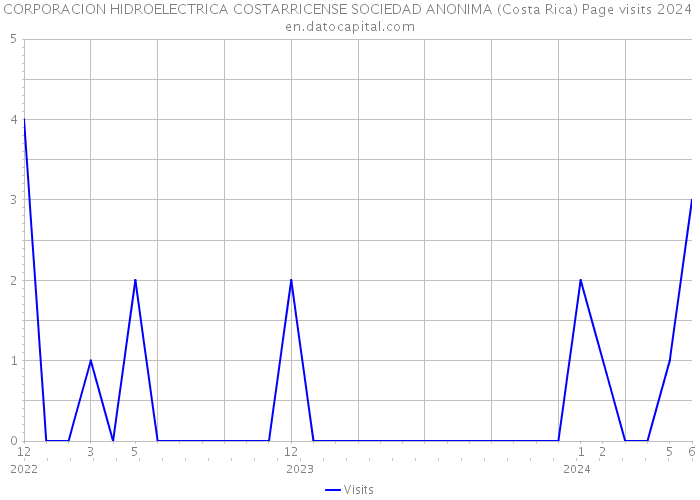 CORPORACION HIDROELECTRICA COSTARRICENSE SOCIEDAD ANONIMA (Costa Rica) Page visits 2024 