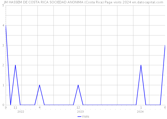 JM HASSEM DE COSTA RICA SOCIEDAD ANONIMA (Costa Rica) Page visits 2024 