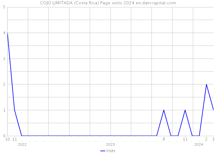 COJO LIMITADA (Costa Rica) Page visits 2024 