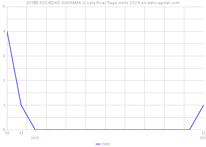 JOYBE SOCIEDAD ANONIMA (Costa Rica) Page visits 2024 