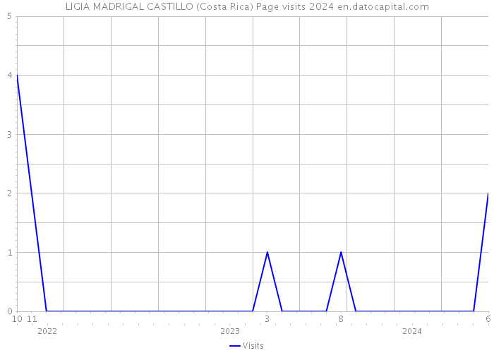 LIGIA MADRIGAL CASTILLO (Costa Rica) Page visits 2024 