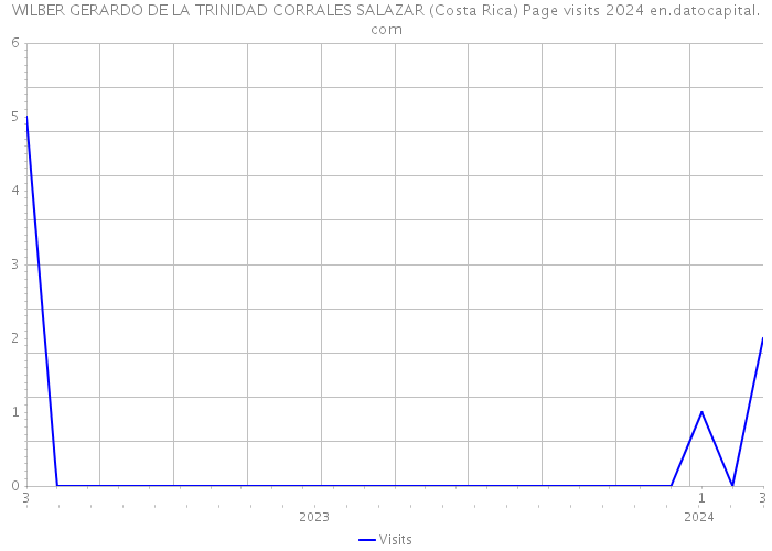 WILBER GERARDO DE LA TRINIDAD CORRALES SALAZAR (Costa Rica) Page visits 2024 