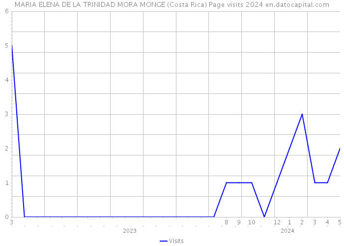 MARIA ELENA DE LA TRINIDAD MORA MONGE (Costa Rica) Page visits 2024 