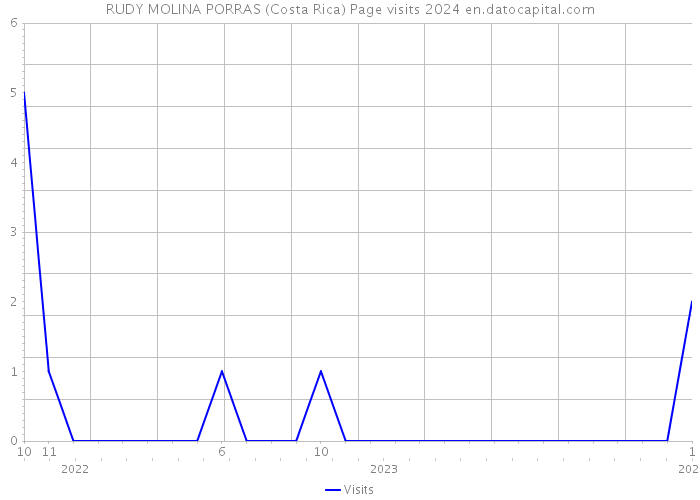 RUDY MOLINA PORRAS (Costa Rica) Page visits 2024 
