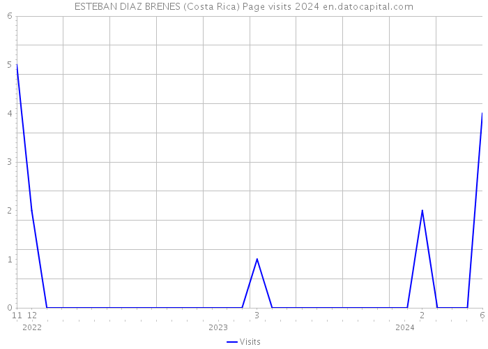ESTEBAN DIAZ BRENES (Costa Rica) Page visits 2024 